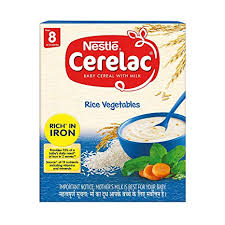 Nestle Cerelac Rice Vegetables Stage 2 Fortified Baby Cereal (8 months+)